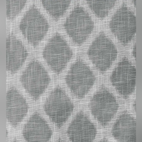 SunSmart Kagen Printed Ikat Blackout Curtain Panel Pair 50"W X 84"L - Grey - Picture 5 of 9